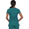 Dickies Gen Flex Women Scrubs Top Mock Wrap 817355.(Teal Blue)