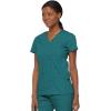 Dickies Gen Flex Women Scrubs Top Mock Wrap 817355.(Teal Blue)