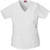 Dickies Gen Flex Women Scrubs Top Mock Wrap 817355.(White)
