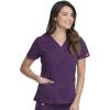 Dickies Gen Flex Women Scrubs Top V-Neck 817455(Eggplant)