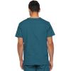 Dickies Mens V-Neck Scrub Top with 5 Pockets – Medical & Nursing Uniform Shirt, Side Vents – 81906(Caribbean Blue)