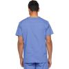 Dickies Mens V-Neck Scrub Top with 5 Pockets – Medical & Nursing Uniform Shirt, Side Vents – 81906(Ceil Blue)