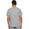Dickies Mens V-Neck Scrub Top with 5 Pockets – Medical & Nursing Uniform Shirt, Side Vents – 81906(Grey)