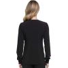 Dickies Scrub Jackets For Woman Snap Front Warm-up Jacket With 2 Pockets – DK305(Black)