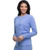 Dickies Scrub Jackets For Woman Snap Front Warm-up Jacket With 2 Pockets – DK305(Ciel)