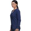 Dickies Scrub Jackets For Woman Snap Front Warm-up Jacket With 2 Pockets – DK305(Navy)