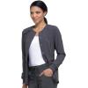 Dickies Scrub Jackets For Woman Snap Front Warm-up Jacket With 2 Pockets – DK305(Pewter)