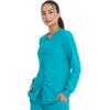 Dickies Scrub Jackets For Woman Snap Front Warm-up Jacket With 2 Pockets – DK305(Teal Blue)