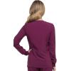 Dickies Scrub Jackets For Woman Snap Front Warm-up Jacket With 2 Pockets – DK305(Wine)