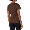 Dickies Scrubs Top for Women, V-Neck Womens Scrub Tops, Contemporary Fit with 4 Pockets – 85906(Chocolate)