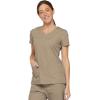 Dickies Scrubs Top for Women, V-Neck Womens Scrub Tops, Contemporary Fit with 4 Pockets – 85906(Dark Khaki)