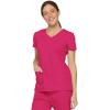 Dickies Scrubs Top for Women, V-Neck Womens Scrub Tops, Contemporary Fit with 4 Pockets – 85906(Hot Pink)