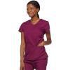 Dickies Scrubs Top for Women, V-Neck Womens Scrub Tops, Contemporary Fit with 4 Pockets – 85906(Wine)