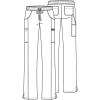Dickies Scrubs for Women, Drawstring Cargo Scrub Pants with Four-Way Stretch and Moisture Wicking DK010(Grey)