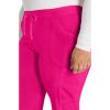 Dickies Scrubs for Women, Drawstring Cargo Scrub Pants with Four-Way Stretch and Moisture Wicking DK010(Hot Pink)