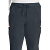Dickies Scrubs for Women, Drawstring Cargo Scrub Pants with Four-Way Stretch and Moisture Wicking DK010(Pewter)