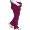 Dickies Scrubs for Women, Drawstring Cargo Scrub Pants with Four-Way Stretch and Moisture Wicking DK010(Wine)