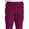 Dickies Scrubs for Women, Drawstring Cargo Scrub Pants with Four-Way Stretch and Moisture Wicking DK010(Wine)
