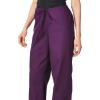 Dickies Women and Men Natural Rise Pant with 2 Pockets and Adjustable Drawstring, 83006(Eggplant)