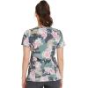 Dickies Women’s Scrub Top Printed V-Neck Medical Top with 2 Pockets, Snap Tab & Instrument Loops – DK616(Camo’s Abloom)
