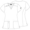Dickies Women’s Scrub Top Printed V-Neck Medical Top with 2 Pockets, Snap Tab & Instrument Loops – DK616(Loving Blooms)