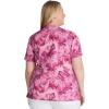 Dickies Women’s Scrub Top Printed V-Neck Medical Top with 2 Pockets, Snap Tab & Instrument Loops – DK616(Marble Mood)