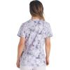 Dickies Women’s Scrub Top Printed V-Neck Medical Top with 2 Pockets, Snap Tab & Instrument Loops – DK616(Tropic Distress)