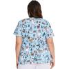 Dickies Women’s Scrub Top Printed V-Neck Medical Top with 2 Pockets, Snap Tab & Instrument Loops – DK616(Wild About Winter)