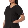 Dickies Xtreme Stretch Women Scrubs Top V-Neck 82851(Black)