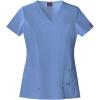 Dickies Xtreme Stretch Women Scrubs Top V-Neck 82851(Ceil Blue)