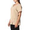 Dickies Xtreme Stretch Women Scrubs Top V-Neck 82851(Dark Khaki)