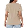 Dickies Xtreme Stretch Women Scrubs Top V-Neck 82851(Dark Khaki)