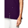 Dickies Xtreme Stretch Women Scrubs Top V-Neck 82851(Eggplant)