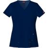 Dickies Xtreme Stretch Women Scrubs Top V-Neck 82851(Navy)