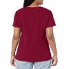 Dickies Xtreme Stretch Women Scrubs Top V-Neck 82851(Wine)