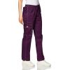 Gen Flex Scrubs for Women, Stretch Drawstring Cargo Pants for Women DK100(Eggplant)