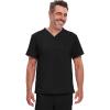 Dickies EDS Essentials Men Scrubs Top Tuckable V-Neck DK635(Black)