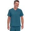 Dickies EDS Essentials Men Scrubs Top Tuckable V-Neck DK635(Caribbean Blue)