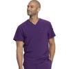 Dickies EDS Essentials Men Scrubs Top Tuckable V-Neck DK635(Eggplant)