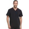 Dickies EDS Essentials Men Scrubs Top V-Neck DK645(Black)