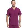 Dickies EDS Essentials Men Scrubs Top V-Neck DK645(Wine)