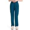 Dickies EDS Signature Scrubs for Women, Elastic Waist Pull-On Cargo Pants for Women in Soft Brushed Poplin – 86106(Caribbean Blue)