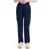Dickies EDS Signature Scrubs for Women, Elastic Waist Pull-On Cargo Pants for Women in Soft Brushed Poplin – 86106(Navy)