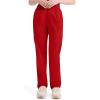 Dickies EDS Signature Scrubs for Women, Elastic Waist Pull-On Cargo Pants for Women in Soft Brushed Poplin – 86106(Red)