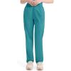 Dickies EDS Signature Scrubs for Women, Elastic Waist Pull-On Cargo Pants for Women in Soft Brushed Poplin – 86106(Teal Blue)