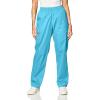 Dickies EDS Signature Scrubs for Women, Elastic Waist Pull-On Cargo Pants for Women in Soft Brushed Poplin – 86106(Turquoise)