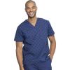 Dickies EDS Signature Scrubs for Women and Scrubs for Men, Unisex One Pocket V-Neck Top in Soft Brushed Poplin 83706(Lucky U)