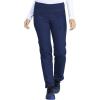 Dickies EDS Signature Women Scrubs Pant Mid Rise Tapered Leg Pull-on DK125(Navy)