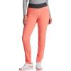 Dickies EDS Signature Women Scrubs Pant Mid Rise Tapered Leg Pull-on DK125(Ravishing Coral / Pewter)