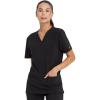 Dickies EDS Women Scrubs Top V-Neck DK700(Black)